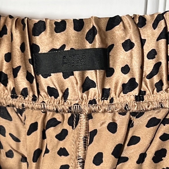 ATM Silk Joggers Black and Tan Animal Print Size Medium - Picture 4 of 4